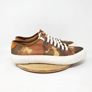 Frye Shoes Mens 9.5 Ludlow Camo‎ Canvas Low Lace Up Sneaker Casual